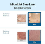 Detailed view of the blue soothing face cream texture