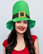 Adult size Irish leprechaun costume hat plush fabric texture