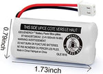 Close up of the two pin plug connector on the replacement battery pack cell
