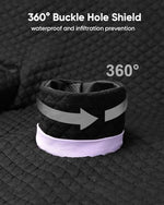 TinlyFinly car seat protector installed in a baby stroller