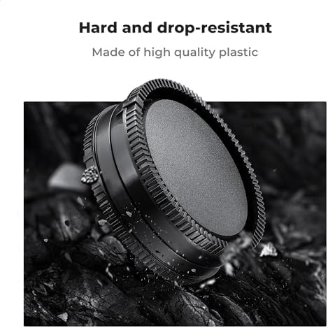 Bayonet mount details of the durable camera sensor cover cap for secure alignment.