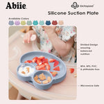 Abiie Octopod Frog Silicone Plates with Suction - Spill Proof, Easy to Clean - BPA-Free Bowl - Suction Plates for Baby and Toddler - Training & Feeding Divided Grip Dish (Sage Green) - Image 7