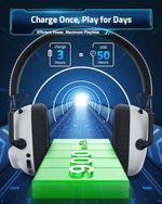 Top view of Vakedy gaming headset adjustable headband