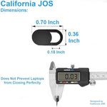 Side view illustration highlighting the ultra thin thickness profile of the laptop camera blocker