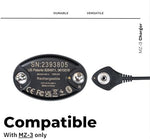Compact and portable replacement power cord for MZ3 physical activity belt