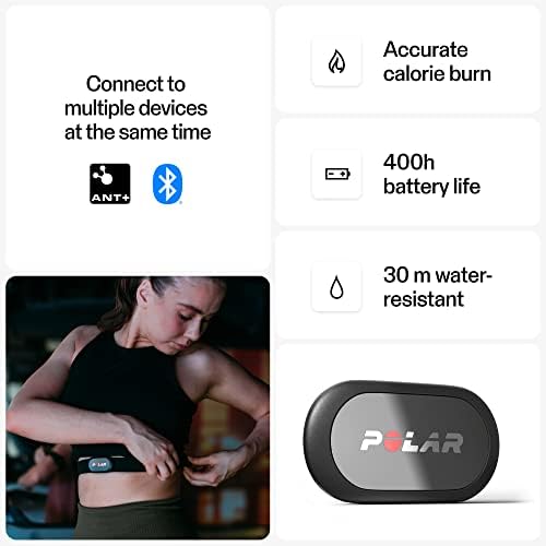 Polar H9 connected with fitness app on smartphone