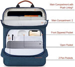 Casedao blue water resistant laptop sleeve case close up view