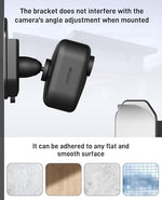 ZHANDEYUA damage free security camera bracket back view with adhesive film