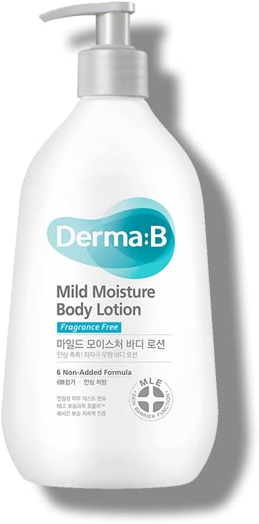 Derma B Mild Moisture Body Lotion front view bottle packaging