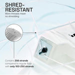 Close up of REACH interdental floss tape for deep cleaning between teeth