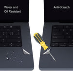 Close up view of the ultra thin protective decal protecting against wrist scratches.