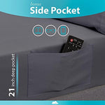 Elastic corner strap design for secure fit on deep mattresses