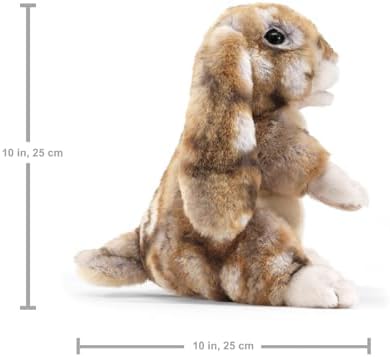 Group shot highlighting the detailed stitching and quality of the Folkmanis bunny puppet