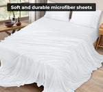 Texture detail showcasing the ultra soft double brushed 1800 series fabric texture.
