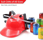Novelty Place Drinking Helmet Side View With Dual Can Holders