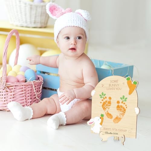 Sereliy authentic imported wooden keepsake card highlighting the footprint carrot art area.