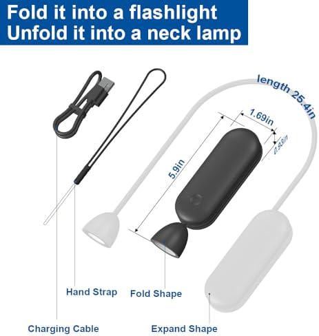 Toglofir 3-in-1 lamp shown in a hands-free neck position