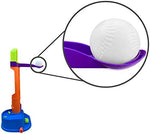 Close up of hollow plastic baseball for kids batting practice