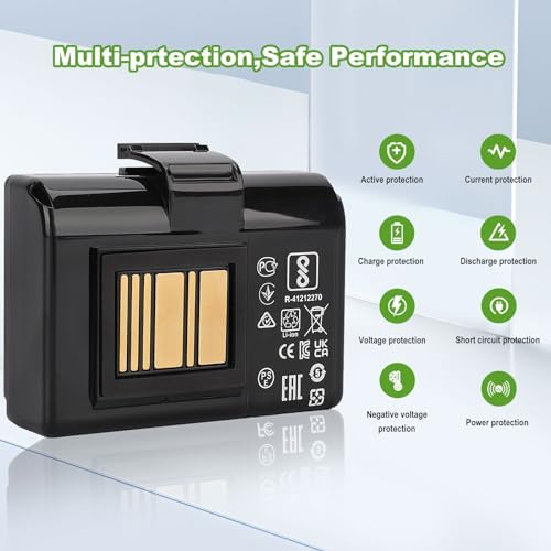 Professional grade replacement battery for industrial Zebra printers
