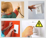 Close up of Vmaisi clear baby proofing plug protector