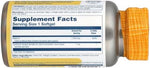 Solaray Food Carotene supplement facts label highlighting natural plant source ingredients