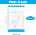 Waterproof non woven fabric toilet seat mat stretched over a restroom seat.