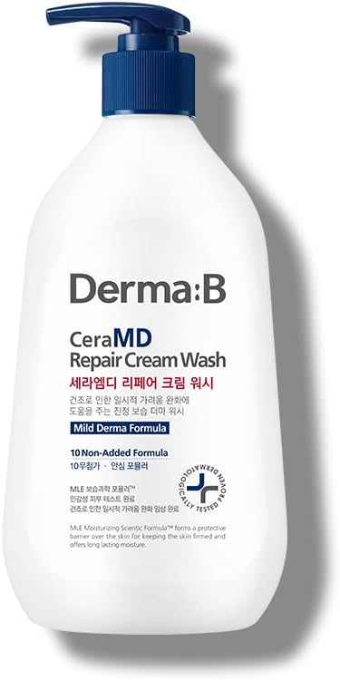 Derma B CeraMD Repair Cream Wash front bottle view