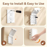 Hand demonstrating one-hand dual-button lock mechanism on Eudemon cover