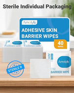 Portable Amolyfe skin protection kit featuring forty sterile skin prep wipes.
