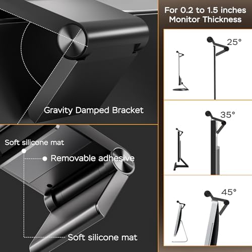 Miritz computer light bar showcasing the gravity base splint with protective soft silicone padding