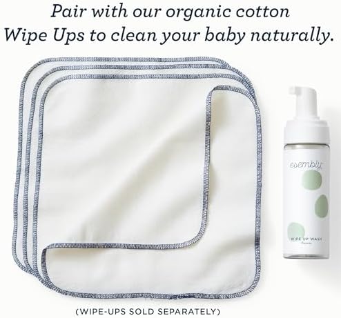 Esembly reusable baby wipe foaming dispenser bottle top view