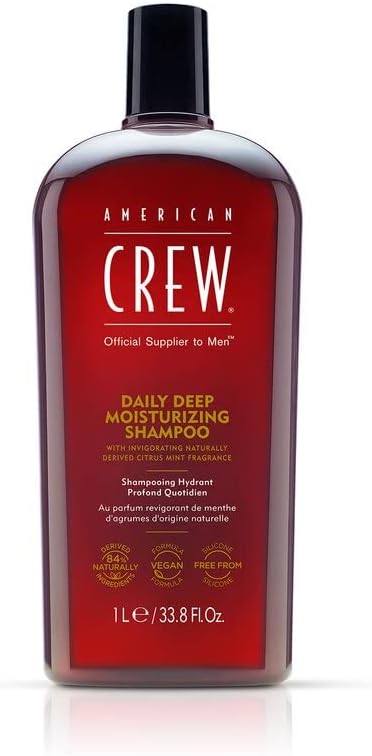 American Crew daily moisturizing shampoo bottle front view imported beauty product