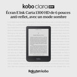 Side profile of the Kobo Clara BW eReader showing sleek design
