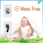 Authentic USA imported baby milestone kit with multiple jet black inkless transfer pads
