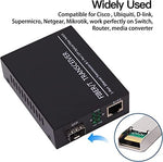Top angle view of GESD SFP module showing latch mechanism