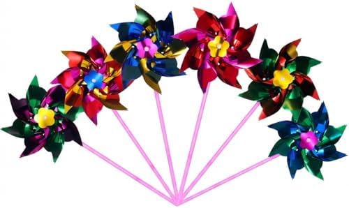 Durable aluminum foil and plastic pinwheel components