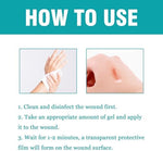 Breathable transparent spray plaster lifestyle view for minor hand blisters.