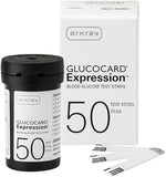 ARKRAY GLUCOCARD Expression Glucose Test Strips - No Coding, 0.8 Microliter & Fast 6-Second Results - Compatible with GLUCOCARD Expression Blood Glucose Meter - 50 Count - Image 2