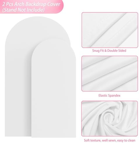 Close up view of wrinkle resistant elastic spandex material on Wokceer wedding decoration backdrop