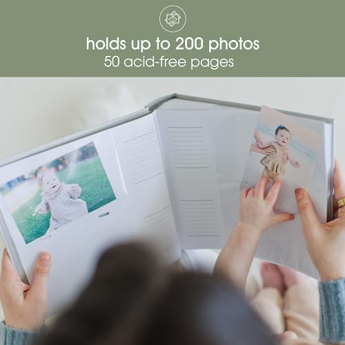 Pearhead baby memory book being gifted at a baby shower celebration.