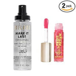 Milani Make It Last setting spray and lip oil bundle front view showing packaging.