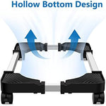 LABOBOLE mobile CPU riser cart highlighting the friction-toggle adjustment clamps