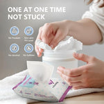 Resealable manual pacifier wipes for on the go breastfeeding hygiene