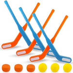 Close up view of the ergonomic handles on the Liberty Imports kids sports starter gear