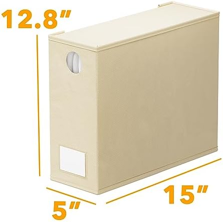Collapsible sheet storage cube being folded completely flat for easy space saving.