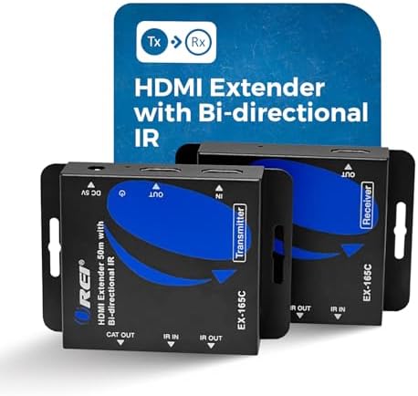 Orei EX-165C audio video signal extender showcasing the compact plug and play design