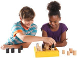 Solid birch wood grid and game components