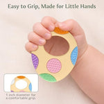 Easter Eggs Baby Teething Toys 2-Pack - Multi Texture Silicone Teethers for Teething Relief, Soft Chew Toys for Toddlers, Infants & Newborn, First Easter Gifts Basket Stuffers for Boys & Girls - Image 5