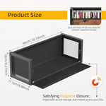Papagiftree stackable compact disc storage case displayed on a living room shelf