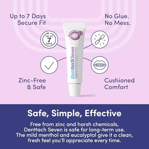 Zinc-free thermoplastic denture adhesive for long-lasting secure grip